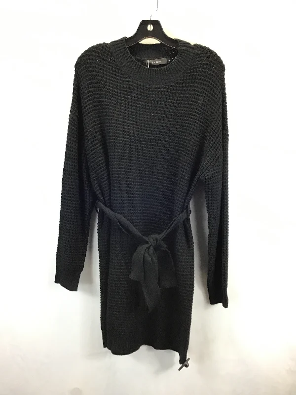 Members Only long-sleeve floral dressDress Sweater By Clothes Mentor In Black, Size: L